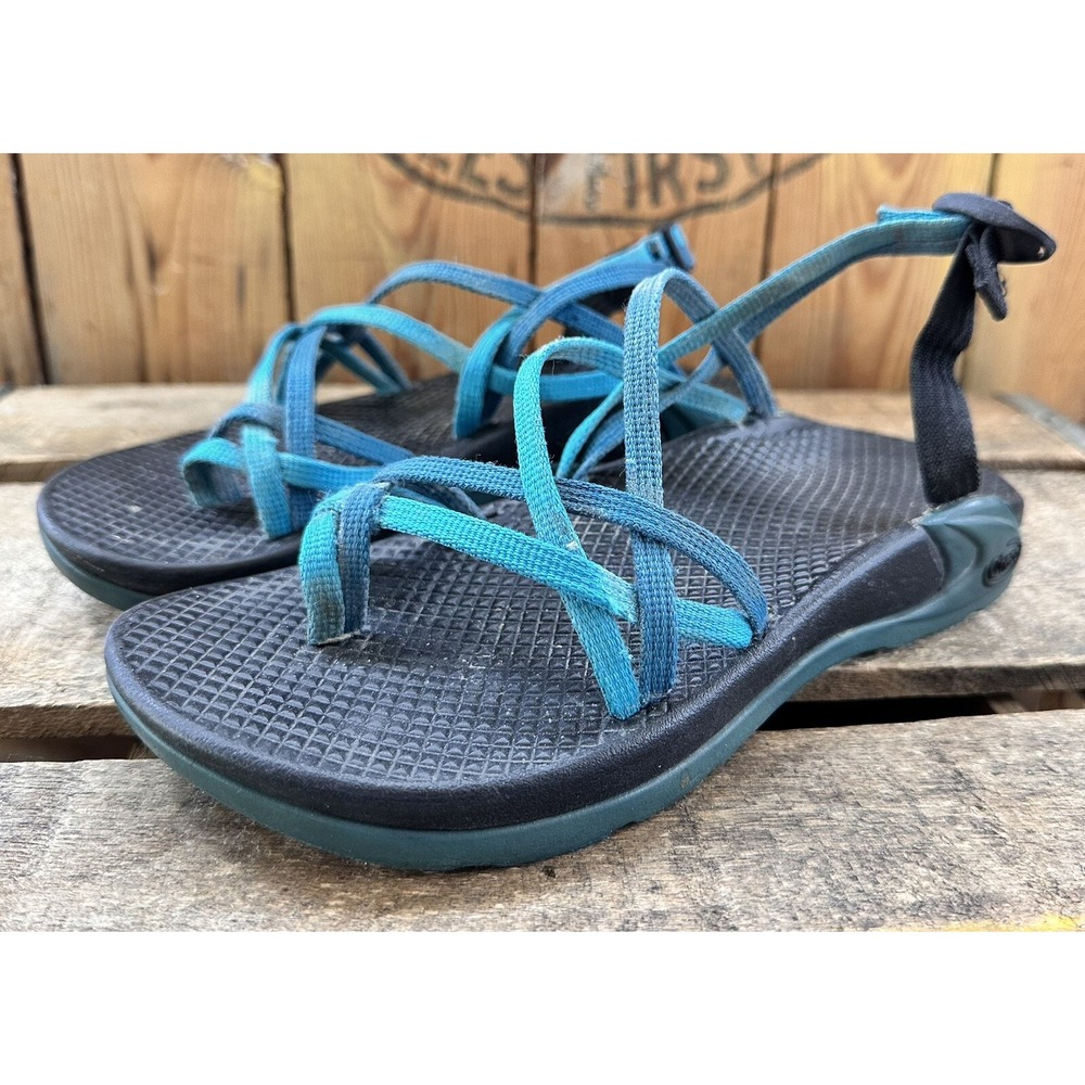 CHACO Sandals Sport Hiking Strappy Outdoor Teal Vibram Women’s Sz 6